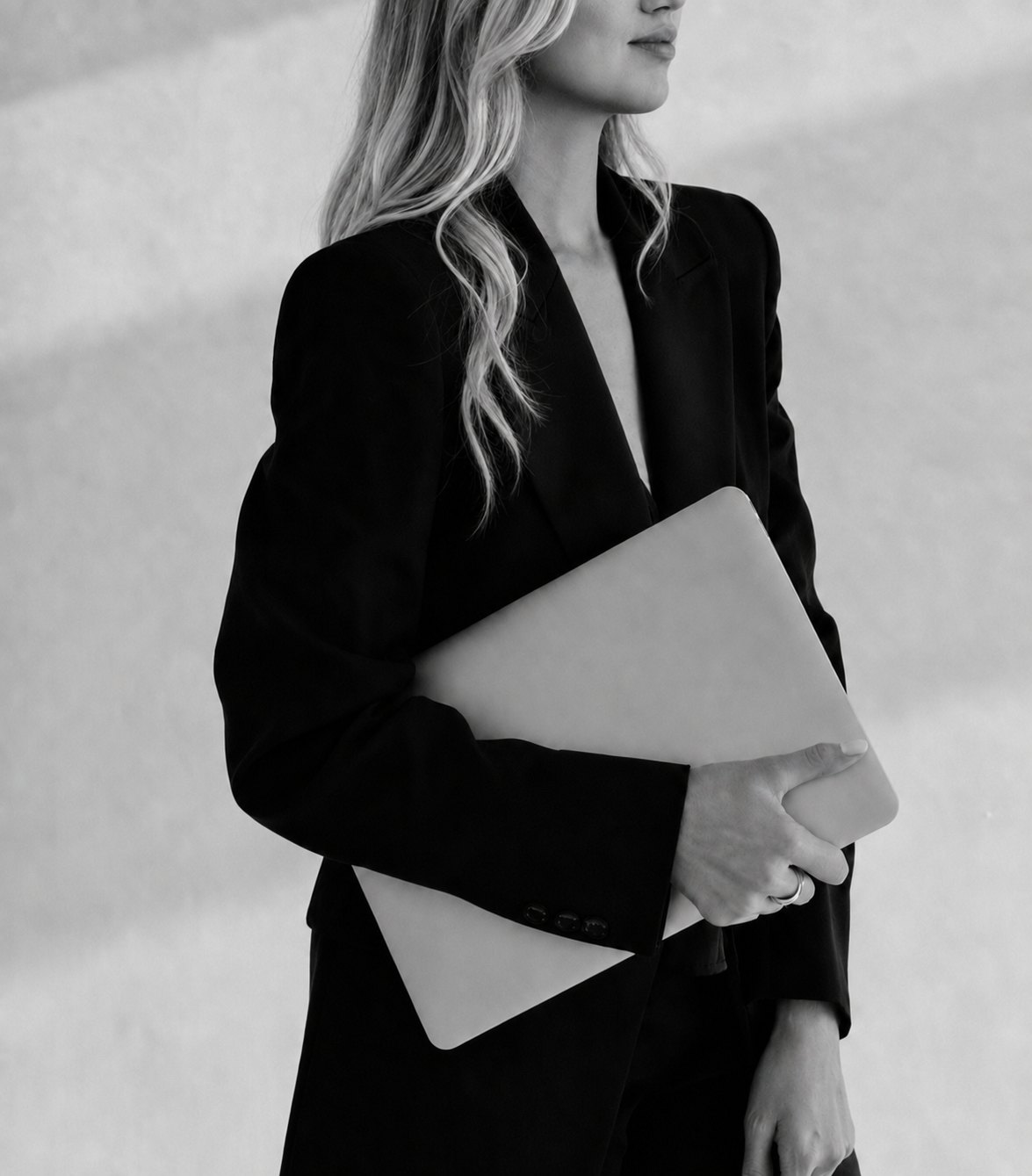 Carrying a laptop between appointments, the way a solo practice runs its own website